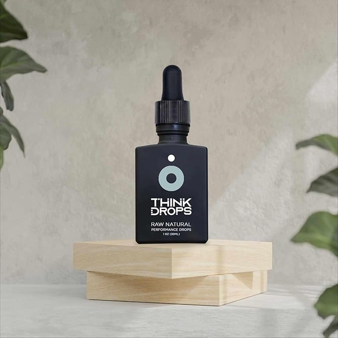 DROP FX Think Drops - Fast-Absorbing L-Theanine &amp Ashwagandha Liquid Focus Supplement Natural Nootropic for Enhanced Memory &amp Cognitive Function