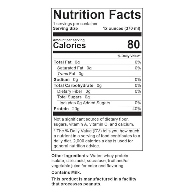 Celebrate Vitamins Celebrate CLR Whey Isolate Protein Water Mixed Berry - 20g Protein Ready to Drink - Gluten Free and Sugar Free - For Post Bariatric Surgery Patients 12 Pack