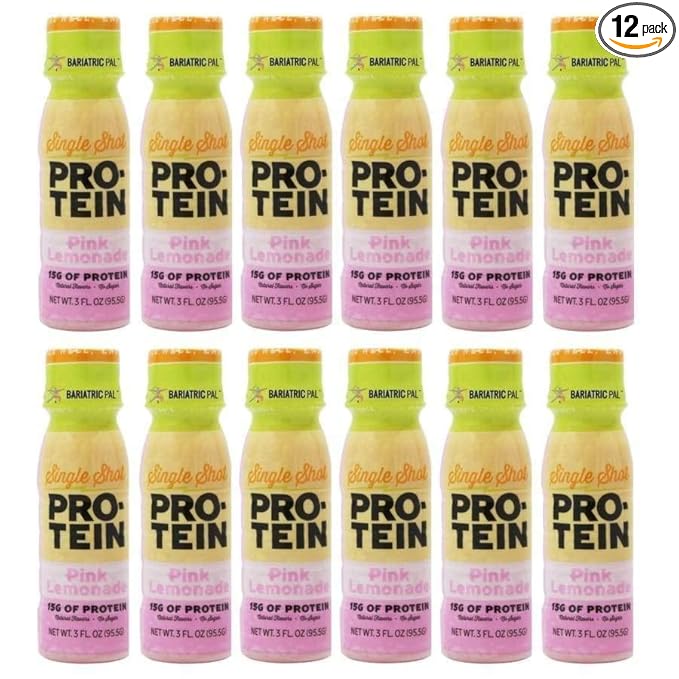 BariatricPal 15g Whey &amp Collagen Complete Protein Shots - Pink Lemonade