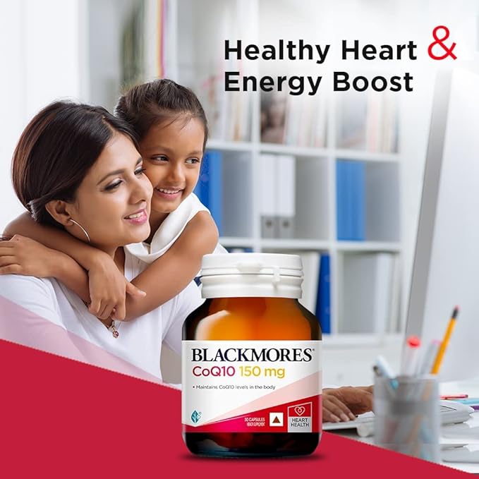 Blackmores CoQ10 | Australia's Most Trusted Vitamin Brand | Boosts Heart Health &amp Energy | High Absorption | 150mg Pack of 30 capsules