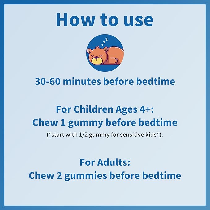 Magnesium Glycinate Gummies for Kids 4+ &amp Adults 500/250mg Kid Sleep Sugar Free Strawberry Flavor Magnesium Glycinate with Vitamin D3 &amp B6 Sleep Support - 120 Count