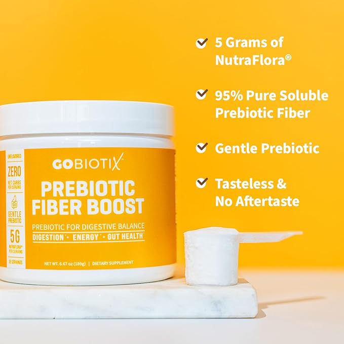 GOBIOTIX Bundle Prebiotic Fiber Supplement + Super Greens Powder N' Super Reds Powder