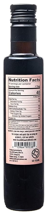 Pomegranate Balsamic Vinegar - Gourmet Barrel Aged Infused Balsamic Vinegar - Great for Dressing Dipping Glazing - No Artificial Flavors or Added Sugar - Made in Texas (8.5 oz 2 Pack)