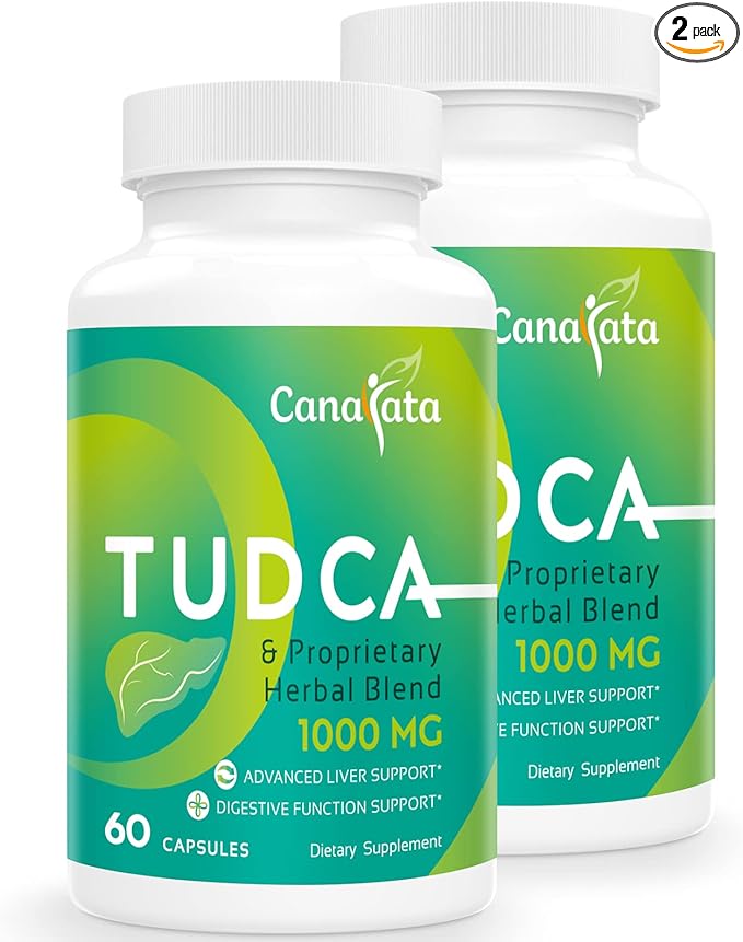 TUDCA Liver Support Supplements 1000mg - 120 Vegan CapsulesTUDCA Bile Salts with Milk Thistle Herbal Blend Formula for Cleanse Detox &amp Repair
