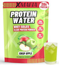 XMafia – Protein Water Clear Protein Powder – 30 Servings 20g Protein 27 oz - Hydrator Whey Isolate - 0g Lactose 0g Sugar Keto-Friendly - Apple - Iso Juice Protein Post-Workout