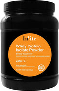 Invite Health Vanilla Whey Protein Powder - Support for Lean Body Mass and Muscle Protection - Essential Proteins for Individuals who are Sensitive to Dairy Products - 30 Servings (2)