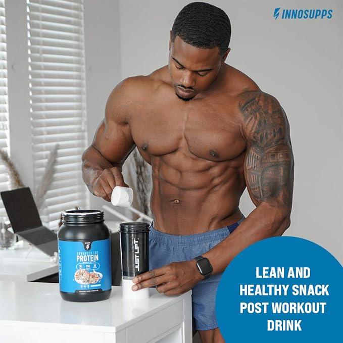 InnoSupps Advanced Iso Protein | 100% Whey Isolate Protein Powder | No Artificial Sweeteners| Low Fat Low Carbs | 25g of Protein | Hormone Free Gluten Free Soy Free | (Vanilla Ice Cream)