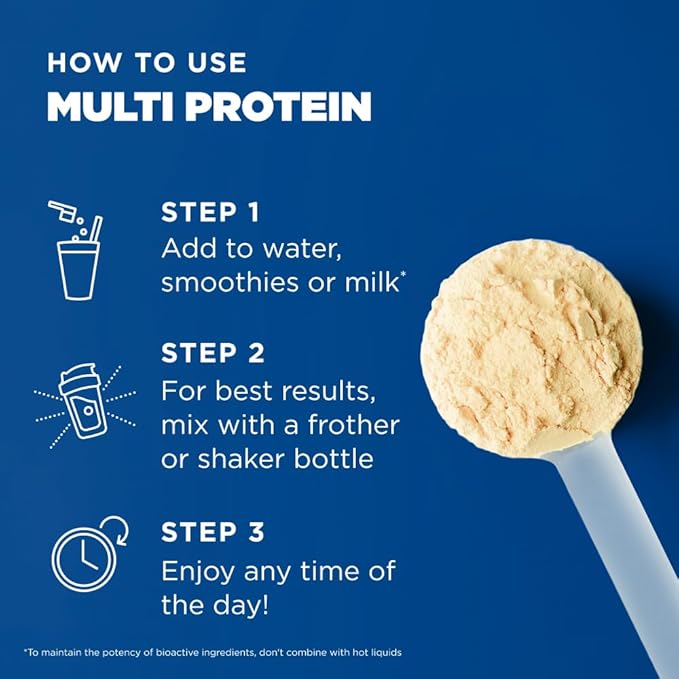 Ancient Nutrition Multi Protein Animal Based Powder 26g Protein Grass Fed Whey Bone Broth Collagen Peptides Colostrum &amp Probiotics Supports Joint &amp Gut Health Vanilla 15 Servings