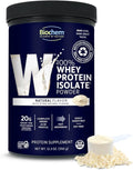Biochem 100% Whey Isolate Protein - Natural Flavor - 12.3 Ounce Preworkout &amp Immune Health - 20g Vegetarian Protein - Easily Digestible - Refreshing Taste - Keto Friendly &amp Easy To Mix…