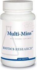 Biotics Research Multi-Mins (Potent Mineral Combination) Bioavailable Multi Mineral Supplement with Mineral Chelates and Whole Food Trace Minerals. Magnesium Chromium Iodine (120 Tablets)