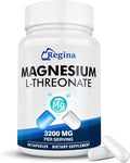Magnesium L-Threonate Capsules Magnesium Supplement for Women and Man for Memory and Brain Focus for Sleep Cognitive Health Supplement Non-GMO 60 Vegetarian Capsules