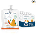 KATE FARMS Organic Pediatric Blended Meal Squash and Carrot 8g protein organic whole foods oral or tube feed nutrition Gluten Free Non-GMO 8.45 oz (12 Pack)