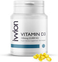 Preservative-Free Vitamin D3 5000 IU (125 µg) Softgels 1 Year Supply – High Strength Cholecalciferol | Gluten Free Non-GMO | Supports Immune System Bones Teeth &amp Muscles | UK Made 365 Count