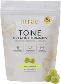 Arrae Tone Gummies – Creatine Monohydrate 5g for Women – Support Lean Muscle Strength &amp Recovery – Hormone-Friendly Muscle Toning Supplement – Sour Green Apple Flavor – 60 Count (Sour Green Apple