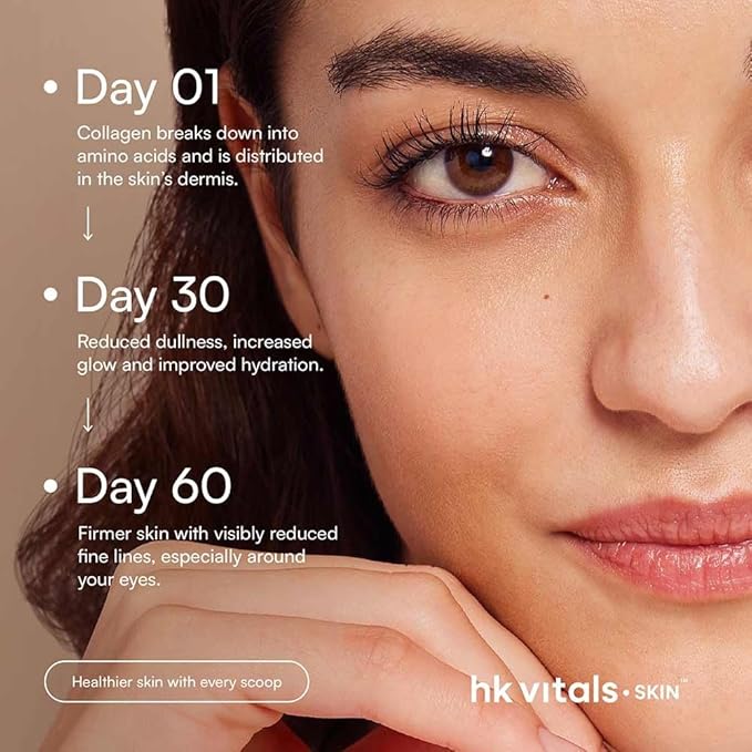 MT H&ampK Skin Radiance Marine Collagen Supplement Powder Orange 200g with Vitamin C and E Collagen Peptides