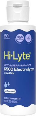 Hi-Lyte K500 Keto Electrolytes Liquid Drops Unflavored 20 Servings