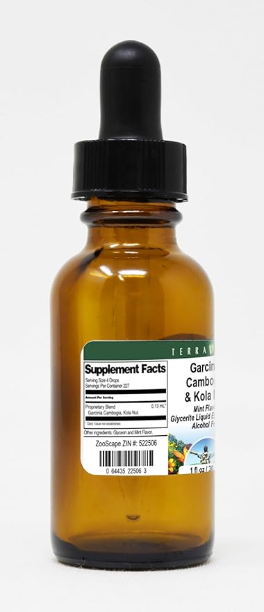 Garcinia Cambogia &amp Kola Nut Glycerite Liquid Extract (1:5) - Mint Flavored (1 oz ZIN: 522506)