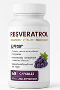 Resveratrol – Wellness Vitality &amp Antioxidant Support – Contains Natural Antioxidants from Grapes – 60 Capsules Dietary Supplement for Daily Wellness and Balanced Lifestyle