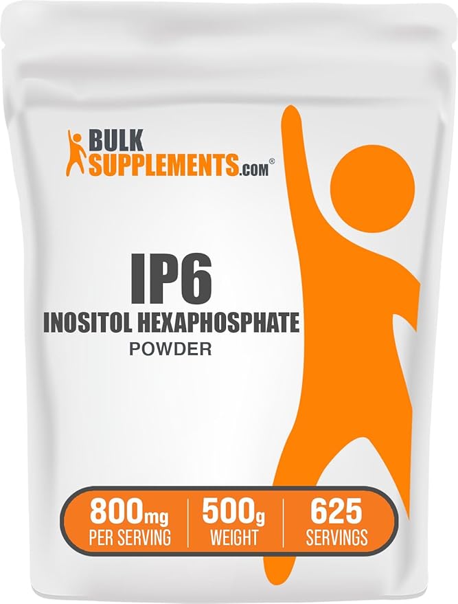 BulkSupplements.com IP6 Powder - Inositol Hexaphosphate IP6 Supplement - Inositol Supplement for Immune Support Gluten Free 800mg per Serving 500g (1.1 lbs) (Pack of 1)