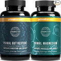 Primal Harvest Primal Gut Restore and Primal Magnesium Supplement 2 Pack Bundle (180 Capsules)