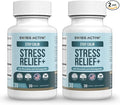 Swiss Activa+ Labs Stress Relief Supplement | Natural Support with Ashwagandha L-Theanine &amp Rhodiola | Calming Supplements for Adults | Cortisol &amp Mood Balance Focus &amp Relaxation | 60 Da