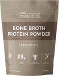 Bone Broth Protein Powder – Chocolate | 15 Servings | 21g Grass-Fed Protein per Serving | Dairy-Free | Collagen for Gut Skin &amp Joint Support | Made with Real Food Ingredients