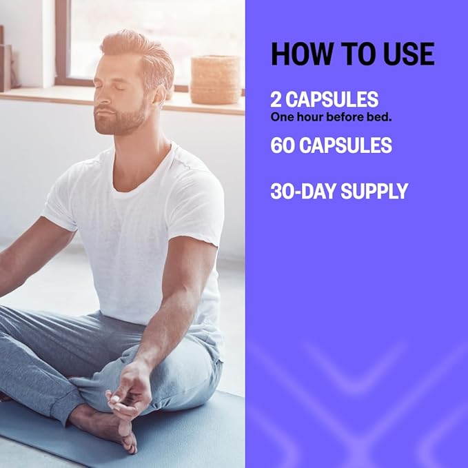 ONNIT New Mood Daily Stress Support Capsules IGEN Non-GMO Tested Sleep and Mood Support Supplement for Men and Women Daily Stress Management Capsules 60 Count