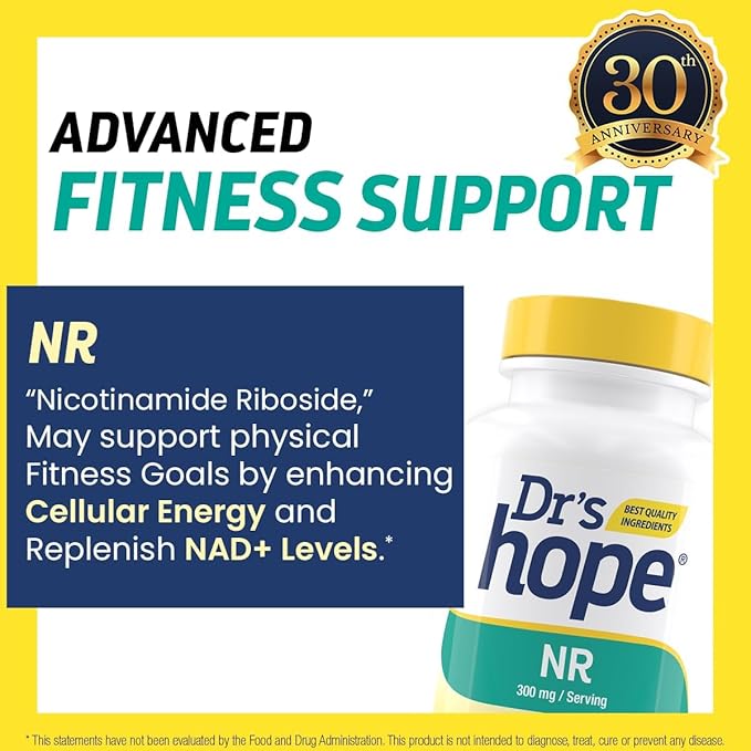 Nicotinamide Riboside NR Supplement 300mg - Vitamin B3 Alternative - Supports Energy Longevity &amp Wellness - Non-GMO Gluten-Free cGMP Certified - 120 Vegan Capsules - 60 days/2 Month Supply