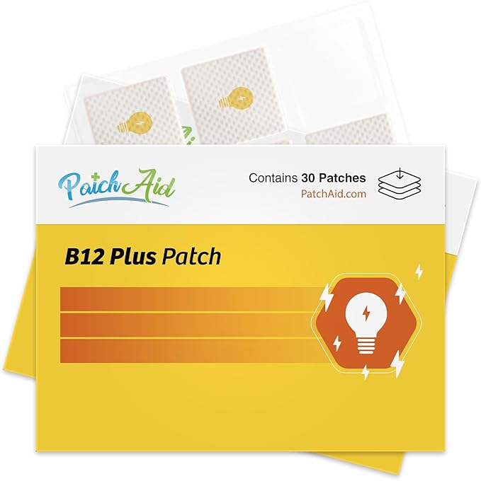 Patch Aid Winter Blues Relief Bundle: B12 Energy Plus + D3/Calcium Topical Patches – Combat Low Sunlight Boost Mood &amp Energy | $50 Value