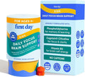 FIRST DAY Kids Focus &amp Brain Supplement Gummies Ages 4+ | Attention &amp Calm Support with Cognizin® Citicoline &amp Phosphatidylserine | Organic Vegan | 30-Day Supply