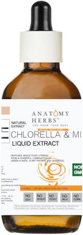 Chlorella &amp Milk Thistle Liquid Extract Alcohol Free Non-GMO