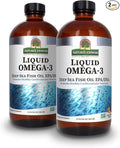 Nature's Answer Liquid Omega-3 | Deep Sea Fish Oil with EPA/DHA Dietary Supplement | Cardiovascular Support | No Preservatives &amp Gluten-Free 16oz (Pack of 2)