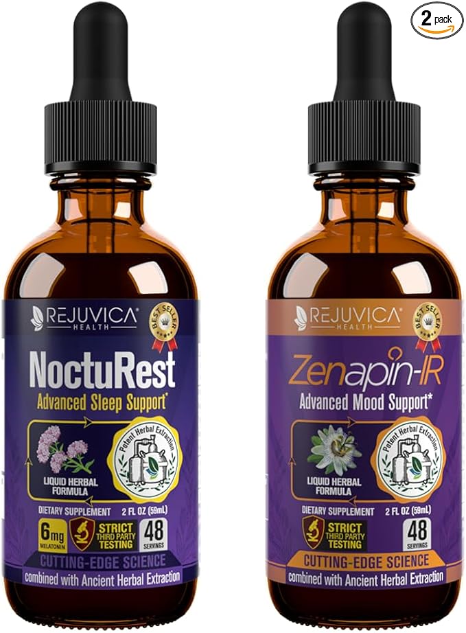 + Zenapin-IR - Support Sleep + Calm - Liquid Delivery for Better Absorption - Chamomile Melatonin Ashwagandha Kava Kava Hops Valerian &amp More!