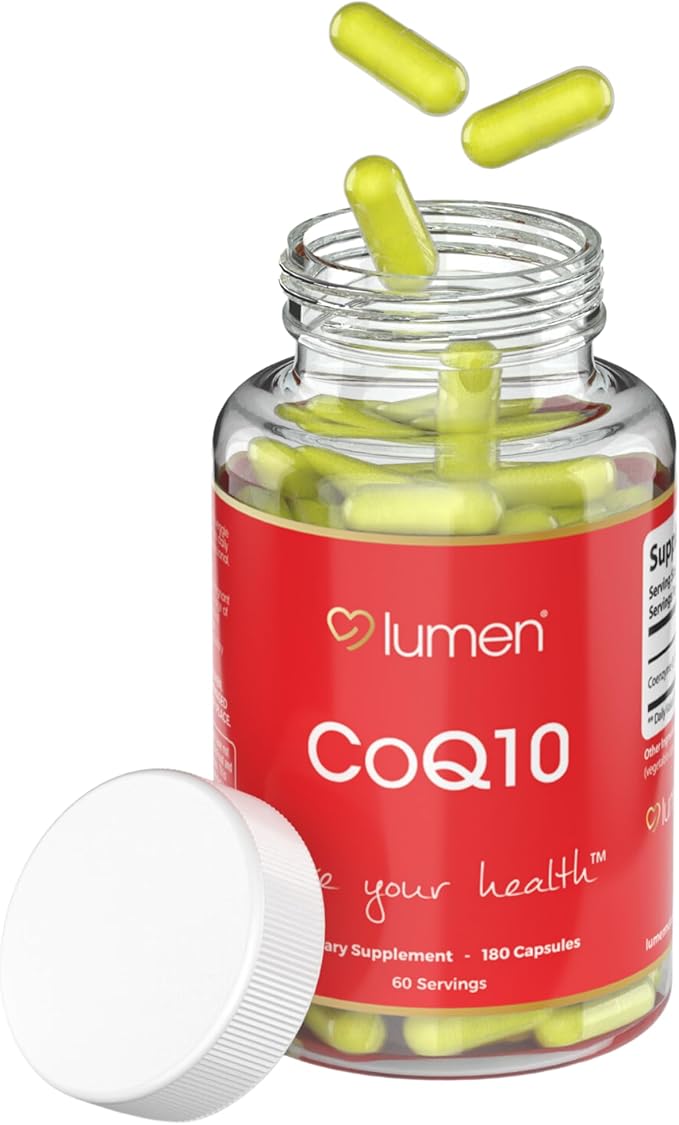Lumen Naturals CoQ10 for Women – Coenzyme Q-10 600mg Per Serving – 180 Veggie Capsules – 60 Servings