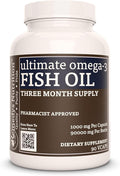 Remedy's nutrition Ultimate Omega-3 Fish Oil | 1000 mg 90 Softgels Dietary Supplement | 3 Month Supply | EPA DHA GLA ALA &amp LA Fatty Acids