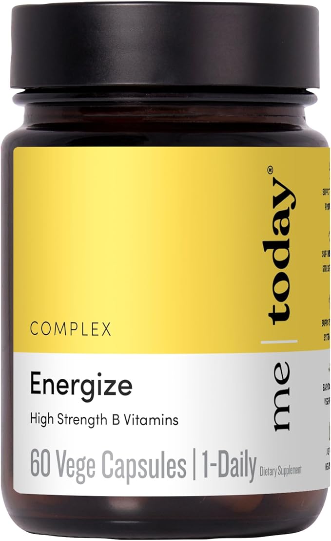 me today Energise Supplement Super B Vitamin B Complex for Men &amp Women - B6 B12 with Vitamin C Zinc Ashwagandha and Siberian Ginseng - Energy and Immune Support - Vegan 60 Servings