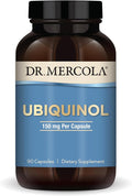 Dr. Mercola Ubiquinol - 150 mg Ubiquinol - Supports Energy Production - Antioxidant Supplement - Non-GMO Gluten-Free &amp Soy-Free - 90 Capsules (90 Servings)