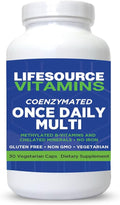 LSV LifeSource Vitamins Coenzymated Once Daily Multi Methylated B-Vitamins Chelated Minerals Iron-Free Vegetarian (30 Caps)
