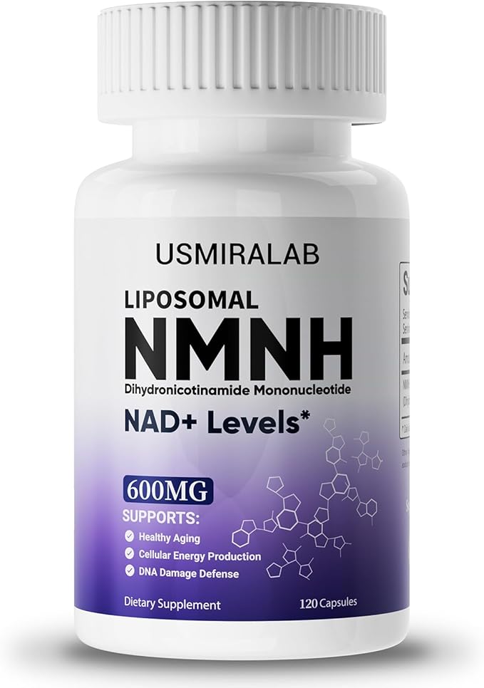 Pure NMNH Supplement Capsules: More Effective Than Nicotinamide Riboside | Boost Cellular Vitality Anti-Aging &amp Energy | Vegan Non-GMO | 120 Capsules (60 Servings)