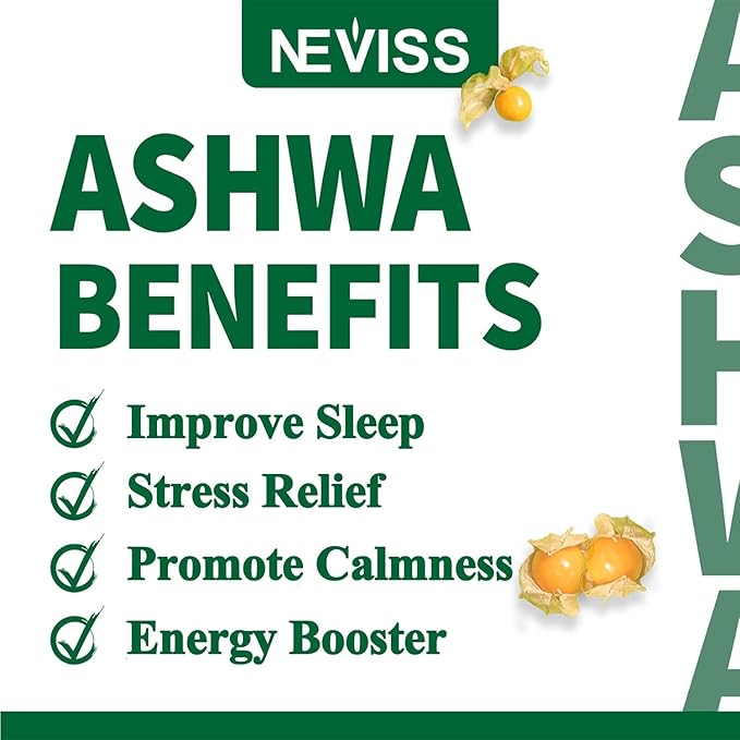 NEVISS Ashwagandha Gummies 2000mg +Sugar Free Probiotics Gummies
