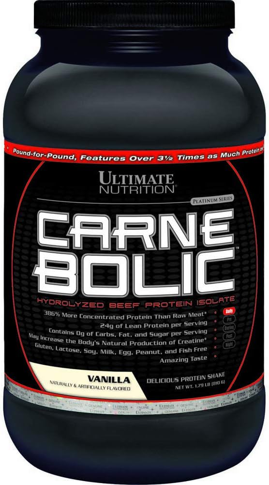 Ultimate Nutrition Carnebolic Hydrolyzed Beef Protein Isolate Vanilla 1.79 Pound