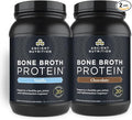 Ancient Nutrition Bone Broth Protein Powder Chocolate 40 Servings + Bone Broth Protein Powder Vanilla 40 Servings