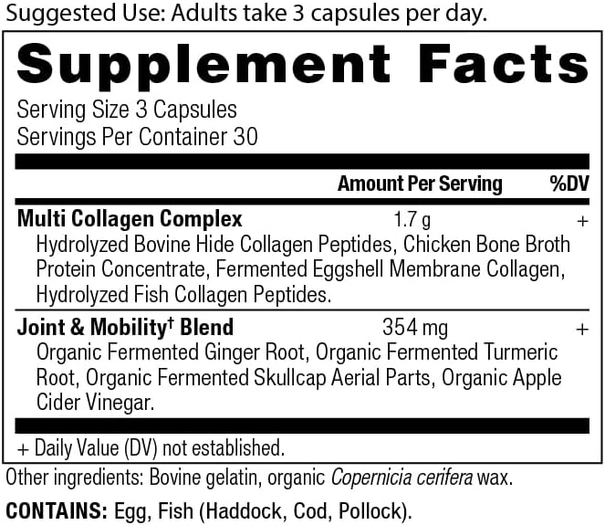 Ancient Nutrition Collagen Pills for Joint Support Multi Collagen Capsules 90 Ct Joint + Mobility Supports Joints Skin &amp Nails Exercise Recovery Paleo and Keto Friendly Gluten Free