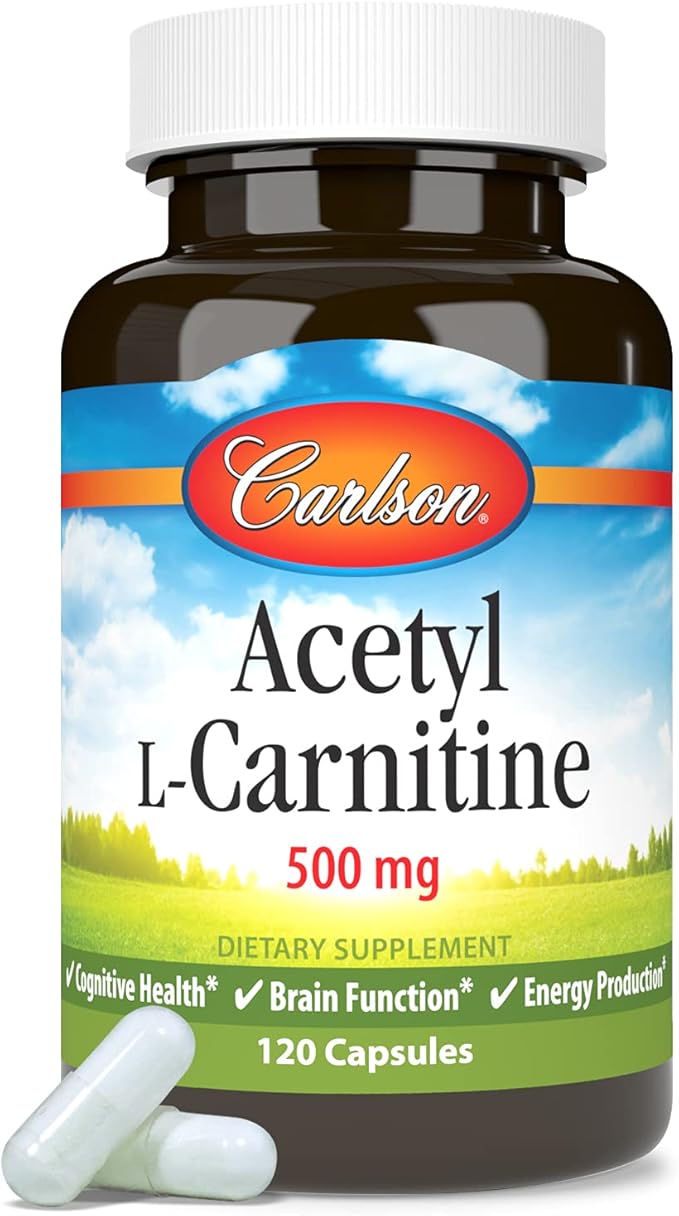 Carlson Labs Acetyl L-Carnitine 500mg 120 Capsules