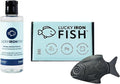 Lucky Iron Fish Ⓡ 2-PIECE Bundle - Includes -1 Lucky Iron Fish + 1 Lucky Iron Life® Protection Oil. an Iron Supplement Alternative to Reduce Iron Deficiency. 5-Year Supply Included. NO Side Effects.