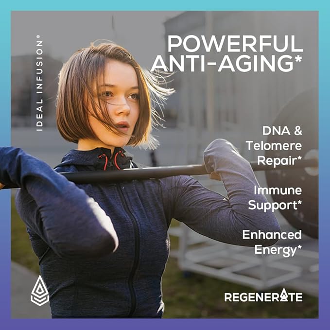Regenerate Sustained Release Supplement for NAD &amp NR Biosynthesis Boost ATP Elevate NAD+ Increase Glutathione: Cardiovascular Health &amp Muscle Vitality (60 Servings) Vegan - NMN Alernative