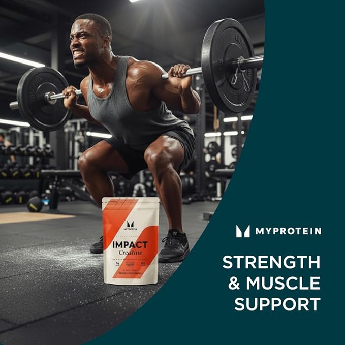 Myprotein Creatine Monohydrate Powder 100 Servings (1.1lbs) Pure Unflavored Creatine Powder Post/Pre Workout Supplement for All Sports &amp Exercises
