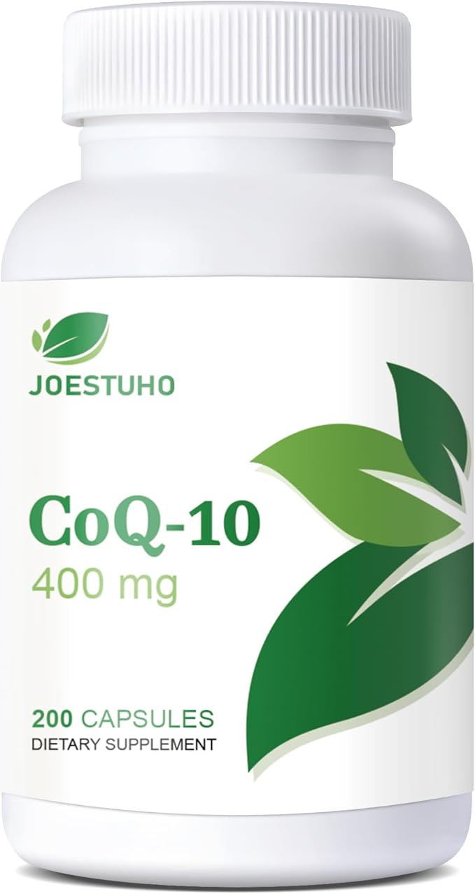 JOESTUHO CoQ10 400mg Supplement High Absorption Coenzyme Q10 for Energy Support Non-GMO Gluten-Free 200 Capsules