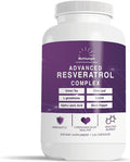 Advanced Resveratrol Complex – 1400mg Antioxidant Supplement with CoQ10 L-Glutathione Alpha Lipoic Acid Green Tea Olive Leaf and Black Pepper – 120 Vegan Capsules – Non-GMO Made in USA