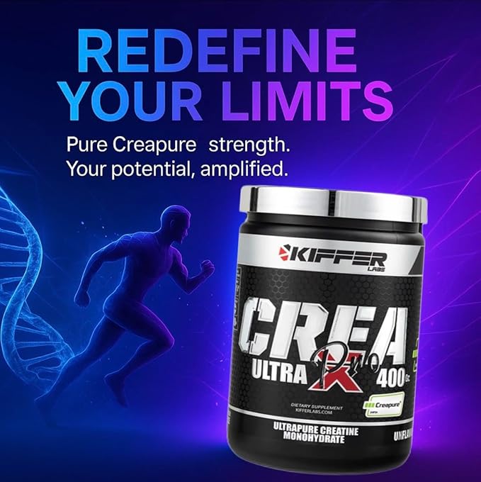 Kifffer Labs Creapure Ultra Pro Creatine Monohydrate Powder 400g (80 Servings) – Unflavored Pure German Creatine for Men &amp Women Muscle Strength &amp Recovery